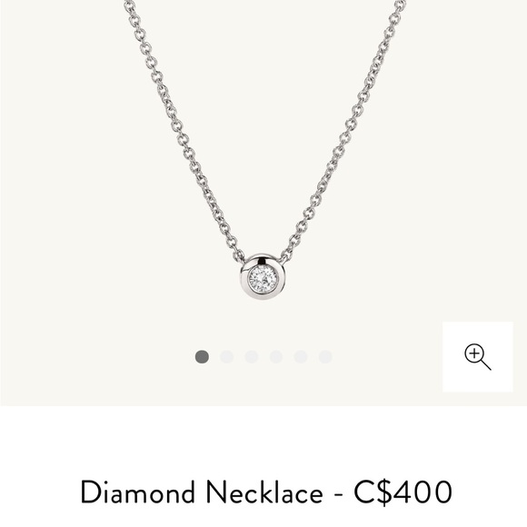 Mejuri Jewelry Mejuri 4k White Gold Diamond Necklace Poshmark